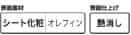 表面素材：シート化粧 オレフィン　表面仕上げ：艶消し