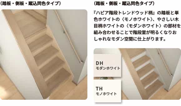 ハピア階段トレンドウッド柄