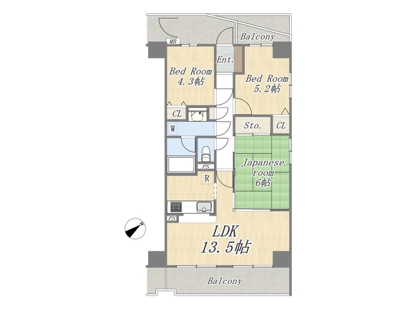 エステ・スクエア多摩永山 リフォーム中古マンション画像2